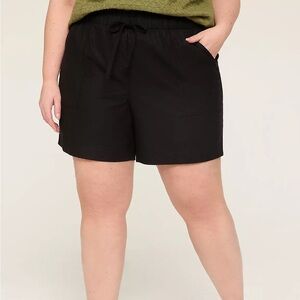 NWT Lane Bryant Slub Pull-On Short NWT